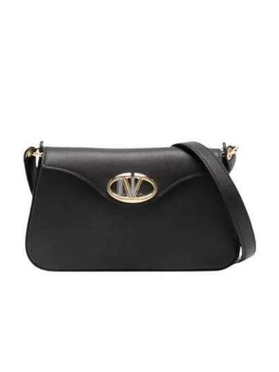 Vlogo Calfskin Shoulder Bag Black - VALENTINO - BALAAN 2