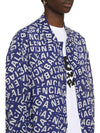 All Over Logo Shirt Blue - BALENCIAGA - BALAAN 6