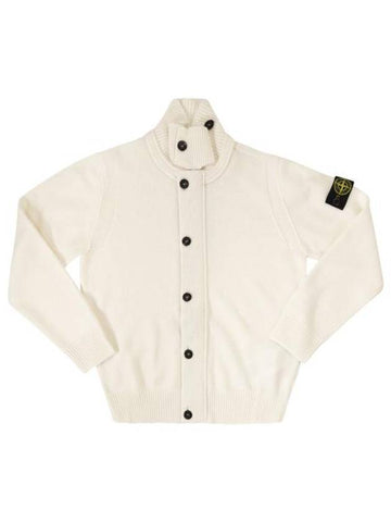 Kids Stone Island Cardigan 8116503 WHITE - STONE ISLAND - BALAAN 1