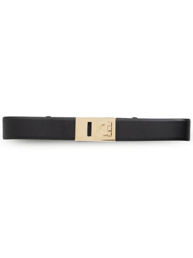 FERRAGAMO Leather Belt, Women's, Black - SALVATORE FERRAGAMO - BALAAN 1