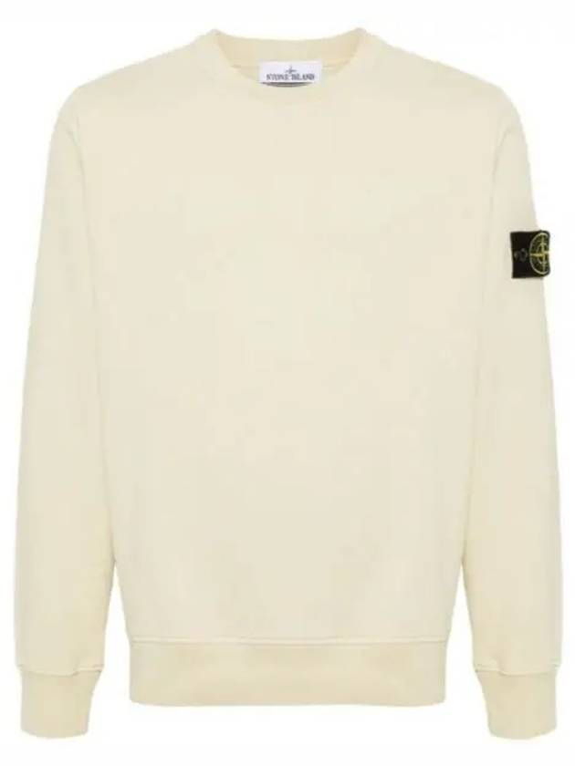 Wappen Patch Garment Dyed Sweatshirt Yellow - STONE ISLAND - BALAAN 2