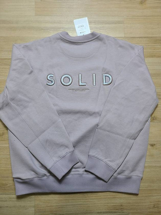 Solid Embroidery Sweatshirt Grey - SOLID HOMME - BALAAN 2