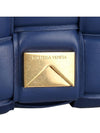 Gold Padded Cassette Cross Bag Navy - BOTTEGA VENETA - BALAAN 8