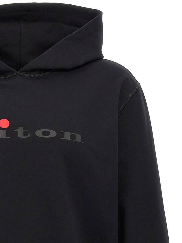 Kiton Logo Print Hoodie - KITON - BALAAN 3