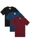 Stitched Crew Neck Short Sleeve T-Shirt 3 Pack - MAISON MARGIELA - BALAAN 1