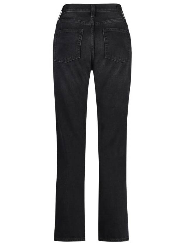 Women's Twisted Seam Jeans Black - TOTEME - BALAAN 3