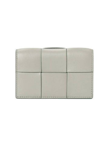 Intrecciato Card Wallet Grey - BOTTEGA VENETA - BALAAN 1