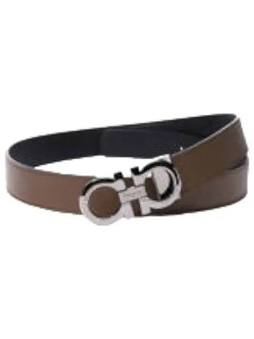 Ferragamo Double Gancini Reversible Belt Men s Waistband - SALVATORE FERRAGAMO - BALAAN 1