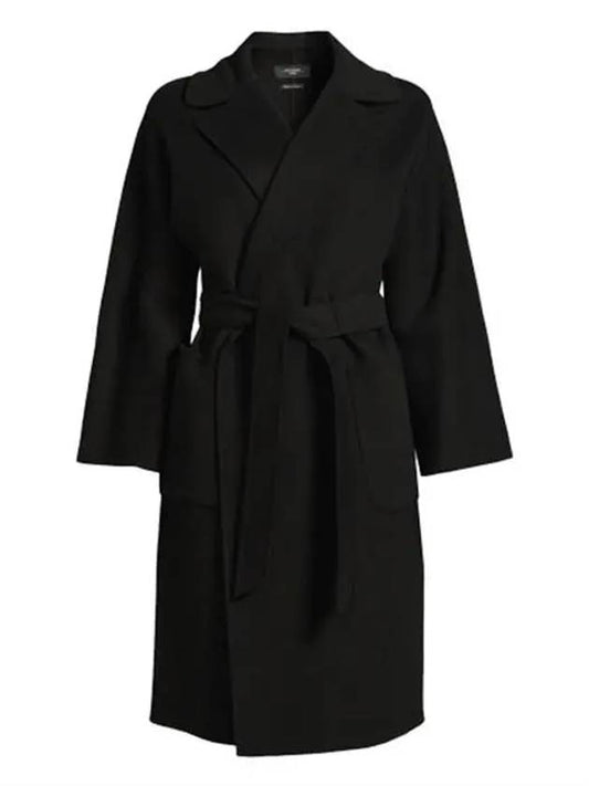 Robo wool long coat ROVO BLACK - MAX MARA - BALAAN 1