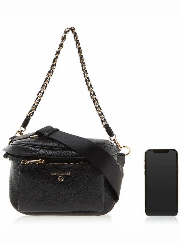 Women's Slater Medium Pebble Leather Sling Bag Black - MICHAEL KORS - BALAAN 7