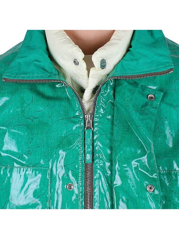 Shadow Glass Poplin Jacket Green - STONE ISLAND - BALAAN 9