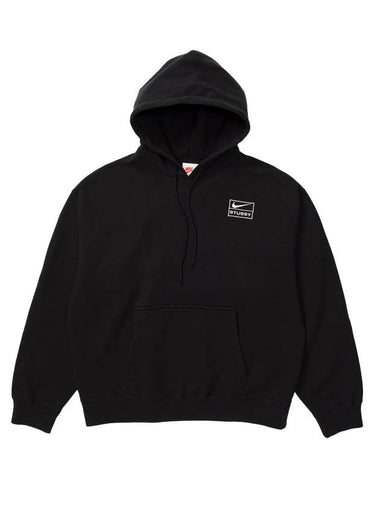 Stussy NRG RA Washed Pullover Hoodie Black - NIKE - BALAAN 1