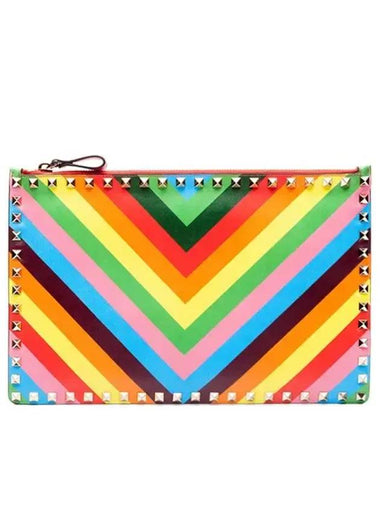 Rockstud Clutch 1973IW2P0269PSE P07 Rainbow - VALENTINO - BALAAN 1