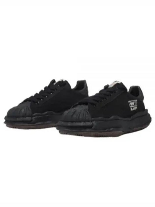 A08FW735 BLKBLK Blakey Canvas Low Top Sneakers - MIHARA YASUHIRO - BALAAN 1