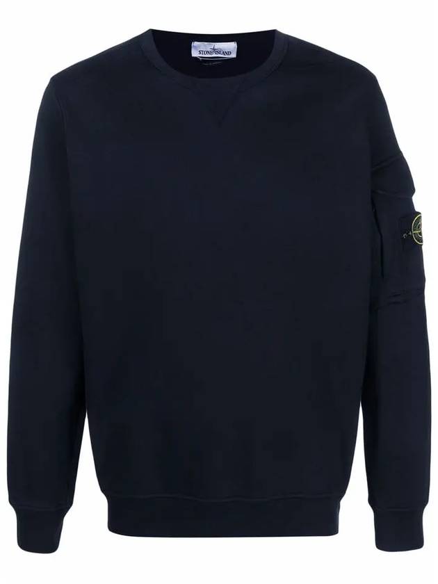 Wappen Patch Zipper Pocket Sweatshirt Black - STONE ISLAND - BALAAN 6