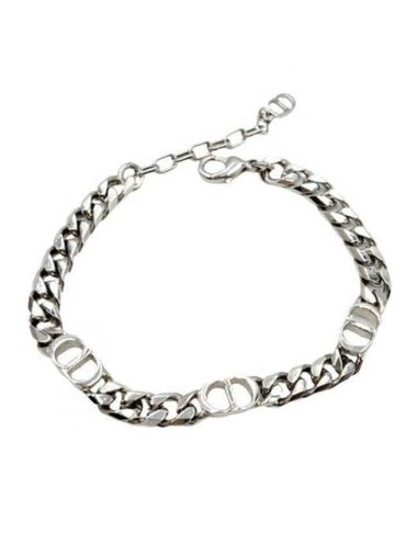 Italic Chain Link Bracelet Silver - DIOR - BALAAN 1