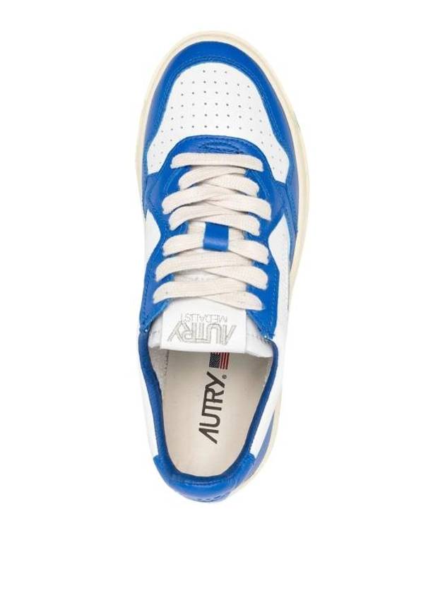 Women's Medalist Bi-Color Low-Top Sneakers Blue - AUTRY - BALAAN 5