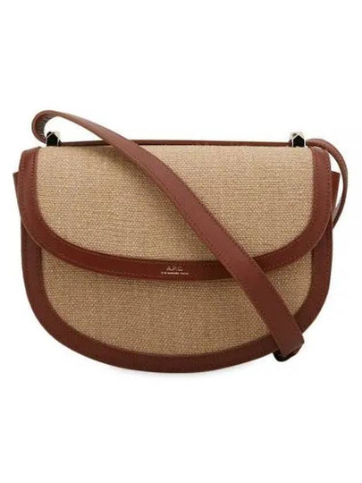 Geneve Canvas Leather Shoulder Bag Brown - A.P.C. - BALAAN 2