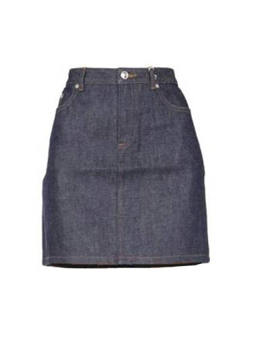 WoMen's Jupe Standard Denim H-Line Skirt - A.P.C. - BALAAN 1