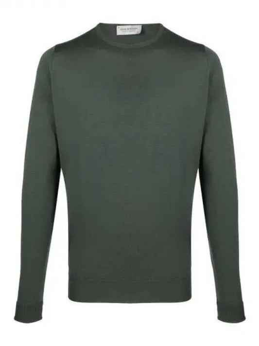 John Smedley Marcus Highland Green Crew Neck Knit 925843 - JOHN SMEDLEY - BALAAN 1