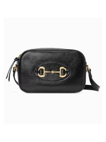 Horsebit 1955 Small Shoulder Bag Black - GUCCI - BALAAN 1