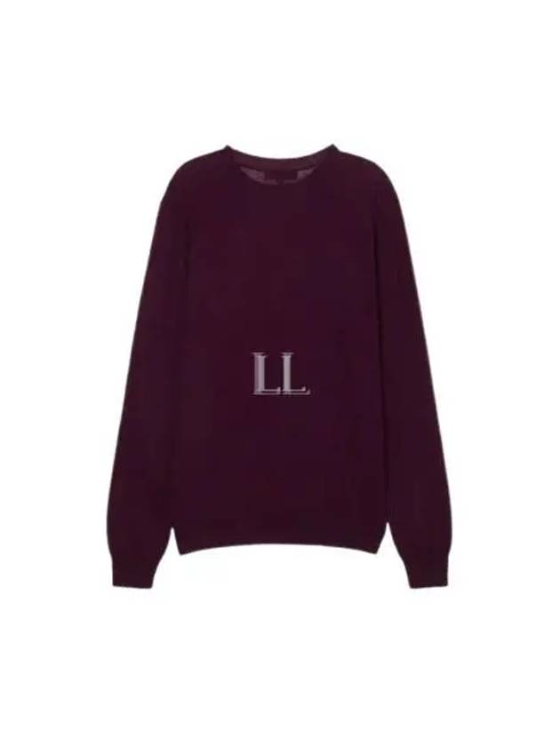 Evans Logo Crew Neck Knit Top Dark Plum - ISABEL MARANT - BALAAN 2