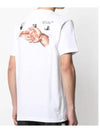 Pascal Logo Round Short Sleeve T-Shirt White - OFF WHITE - BALAAN 4