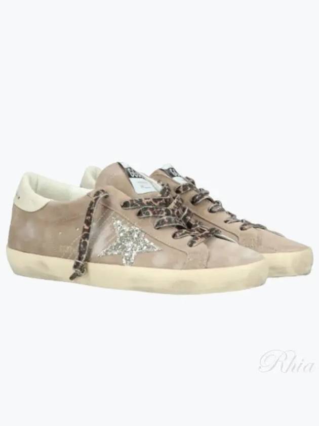 Super Star Glitter Low Top Sneakers Taupe - GOLDEN GOOSE - BALAAN 2