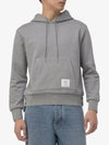 Men's Center Back Stripe Logo Patch Hoodie Grey - THOM BROWNE - BALAAN 2