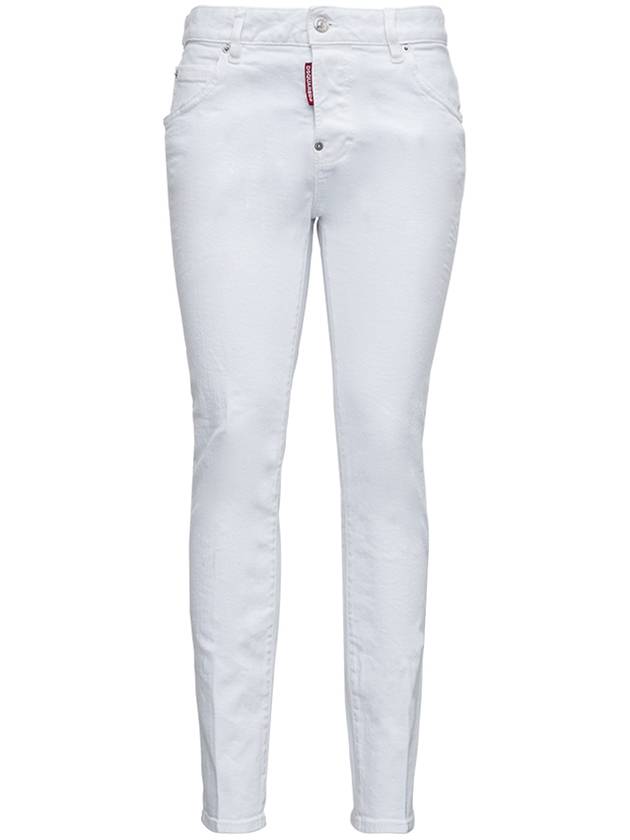 Women's Cool Girl Denim Skinny Jeans White - DSQUARED2 - BALAAN 1