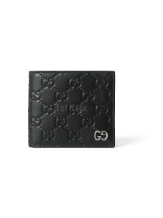 Signature Coin Pocket Half Wallet Black - GUCCI - BALAAN 2