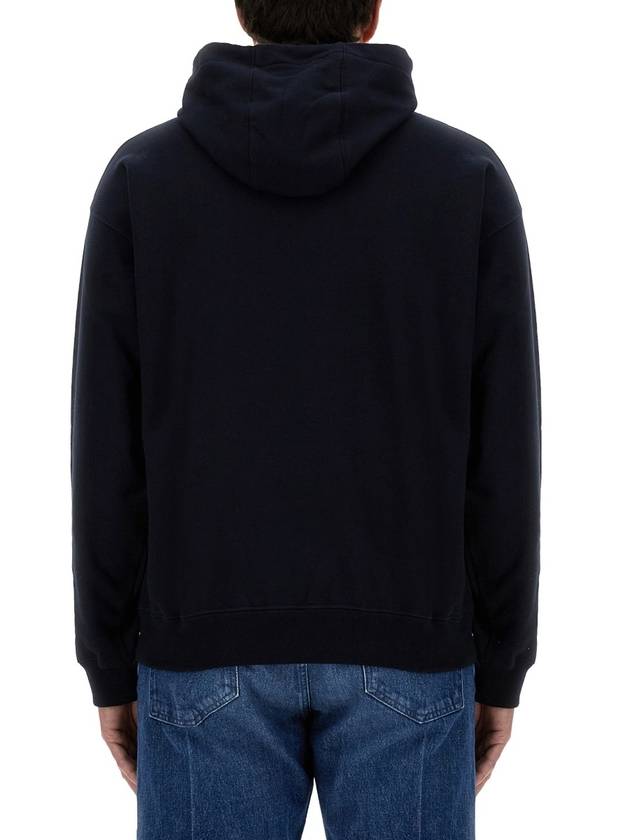 Hooded Sweatshirt 10086611A06213 1UI20 Blue - VERSACE - BALAAN 4