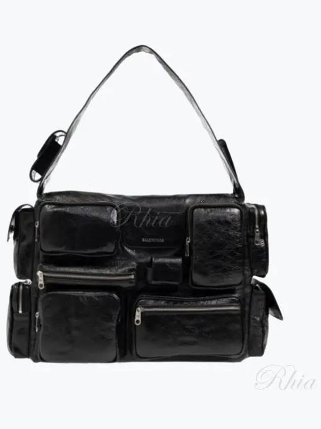 Superbusy Large Shoulder Bag Black - BALENCIAGA - BALAAN 2