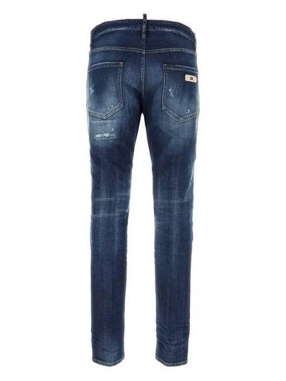 Ripped Cast Wash Cool Guy Straight Jeans Blue - DSQUARED2 - BALAAN 2