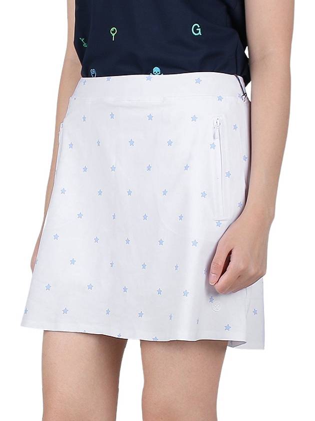 Women's Star A-Line Skirt Snow - G/FORE - BALAAN 5