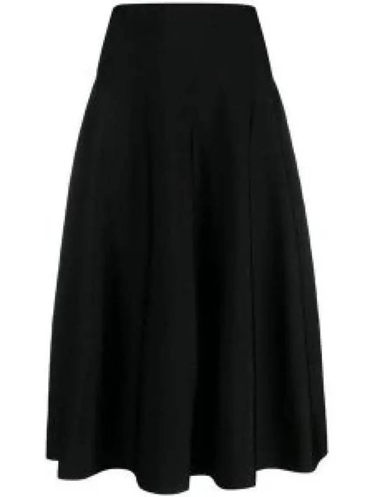 Women s Cindy Glossy Viscose Midi Skirt Black 7184 Y607 BLK 1024094 - THE ROW - BALAAN 1