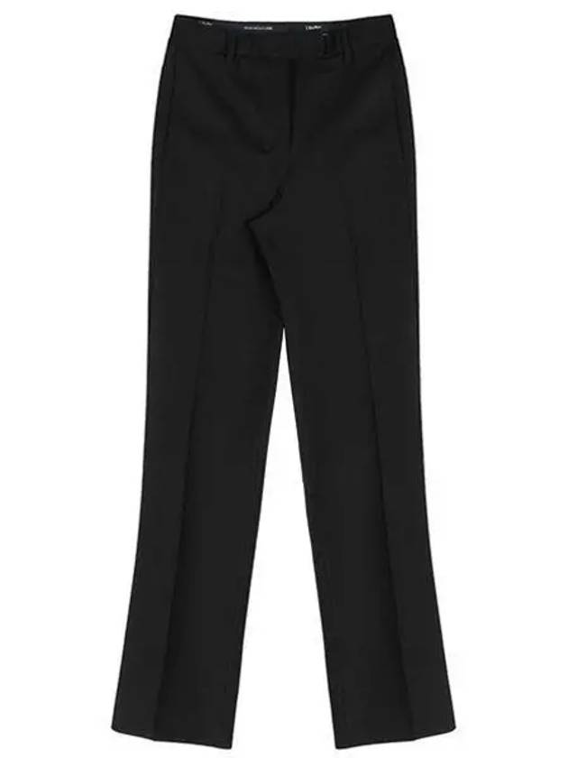 22FW 91360329600 005 Umanita Cotton Crop Pants Black 988307 - MAX MARA - BALAAN 1