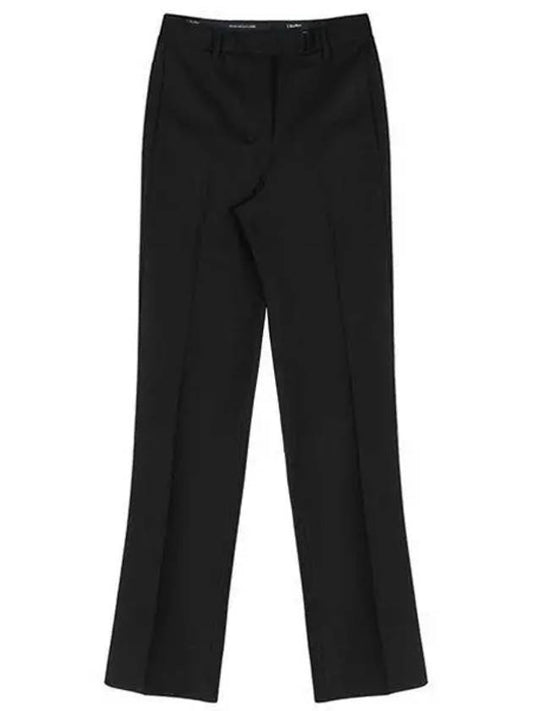 22FW 91360329600 005 Umanita Cotton Crop Pants Black 988307 - MAX MARA - BALAAN 1