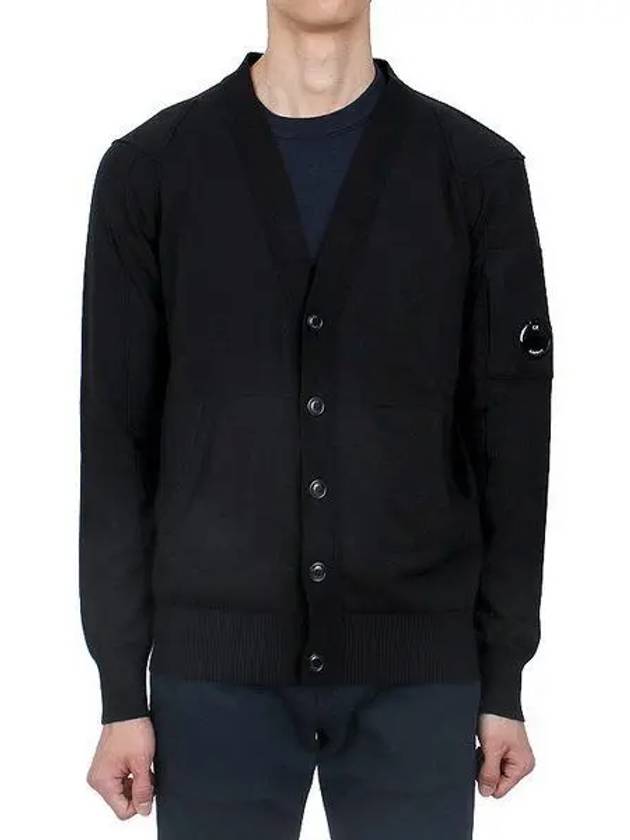 Lens Cotton Cardigan Black - CP COMPANY - BALAAN 2