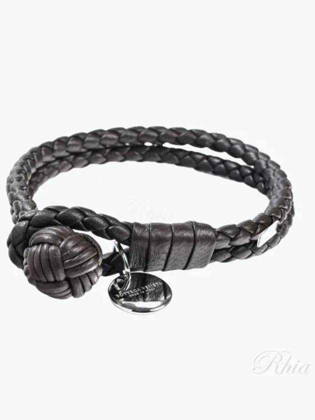 Intrecciato Double Weaving Bracelet Brown - BOTTEGA VENETA - BALAAN 2