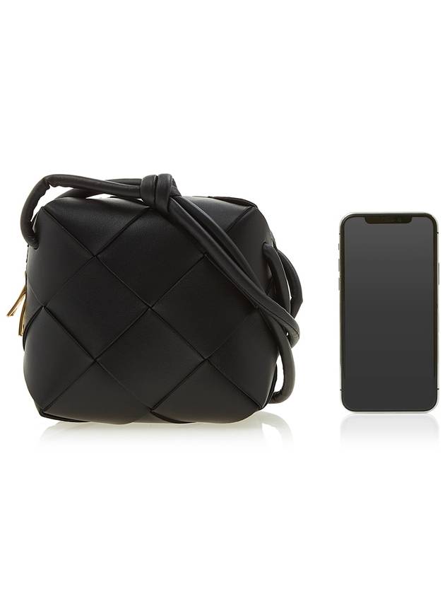 Cassette Intrecciato Mini Shoulder Bag Black - BOTTEGA VENETA - BALAAN 7