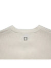 Men's Wool Crew Neck Sweatshirt Knit Ivory W233KN05506I - WOOYOUNGMI - BALAAN 4