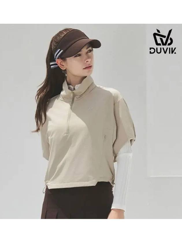 Women s puff sleeve short windbreaker DE3WWB561LP - DUVIK - BALAAN 3