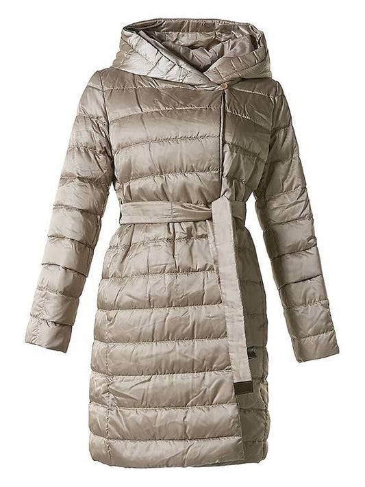 The Cube Nobefwater Repellent Reversible Goose Down Padding Beige - MAX MARA - BALAAN.