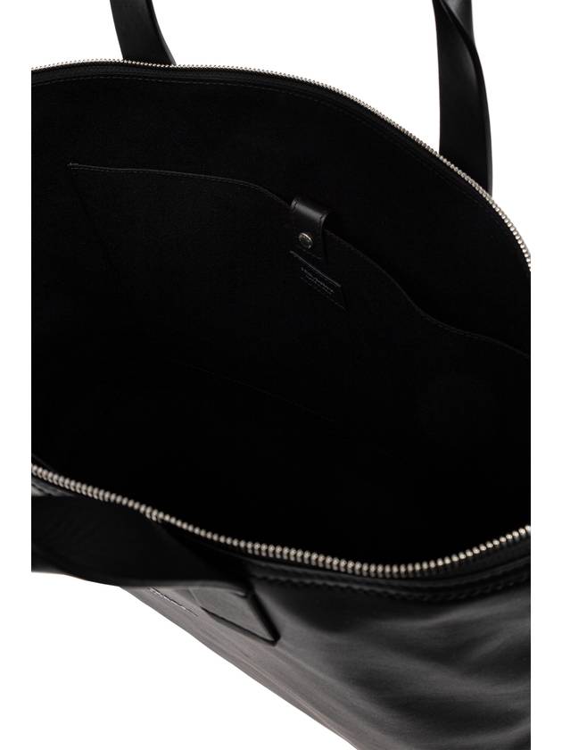 Dolce & Gabbana Leather Shopper Bag, Men's, Black - DOLCE&GABBANA - BALAAN 5