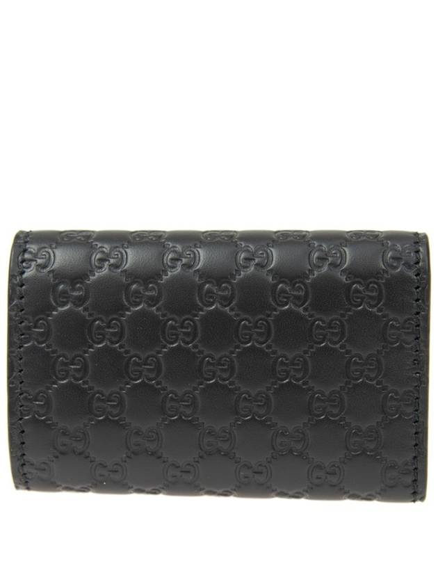 Microssima GG Bifold Silver Key Holder Black - GUCCI - BALAAN 4