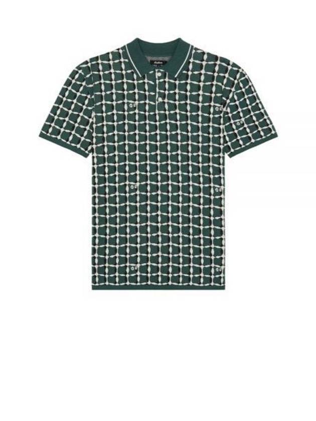 Bucket Weave Polo Shirt Green - MALBON GOLF - BALAAN 2