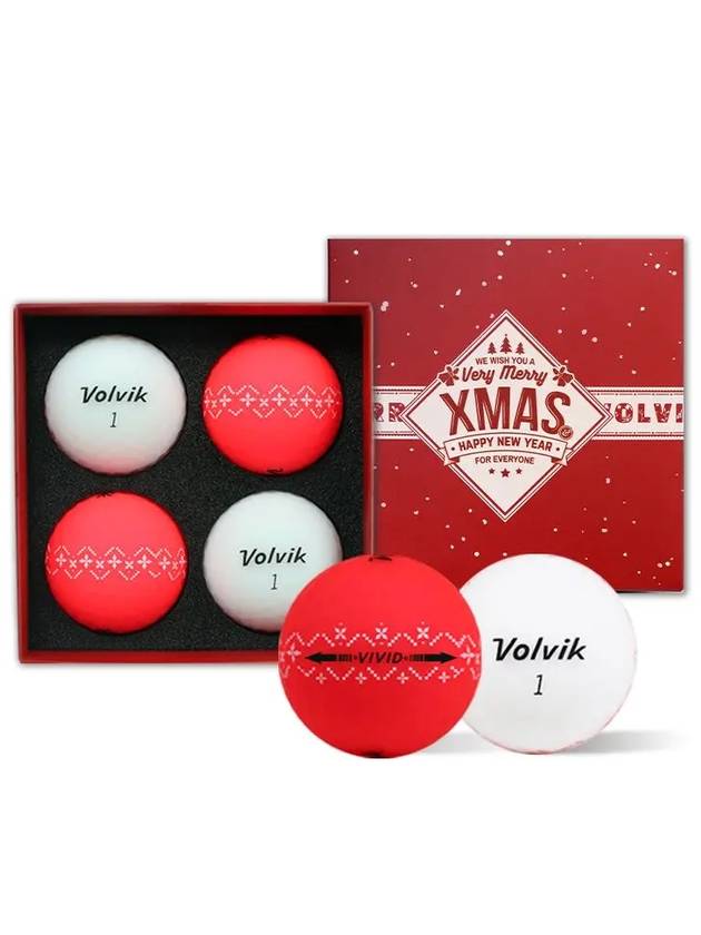 Golf Ball Christmas Edition Vivid 360 Degree 3 Piece - VOLVIK - BALAAN 2