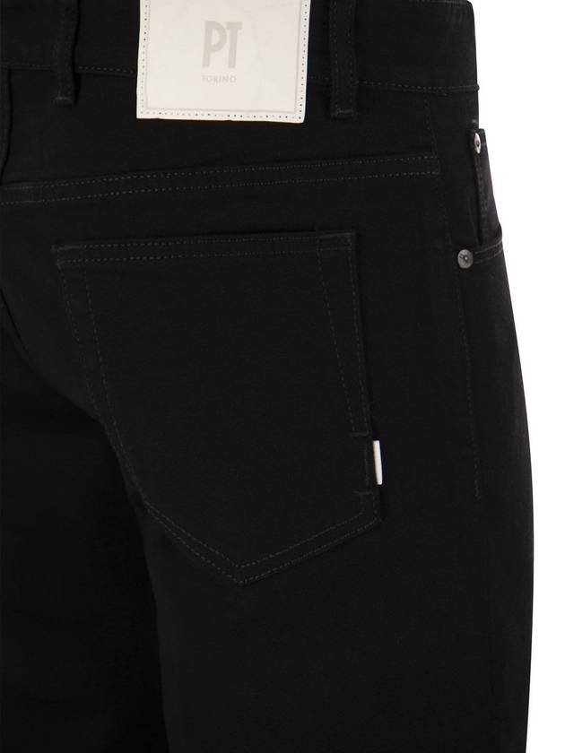 Reggae slim fit straight pants black - PT TORINO - BALAAN 5