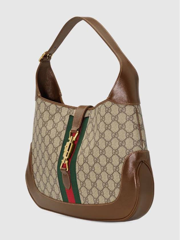 Women's Jackie 1961 GG Supreme Canvas Medium Shoulder Bag Beige - GUCCI - BALAAN 3